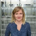 Stadtwerkemitarbeiterin Lisa Goerlitz