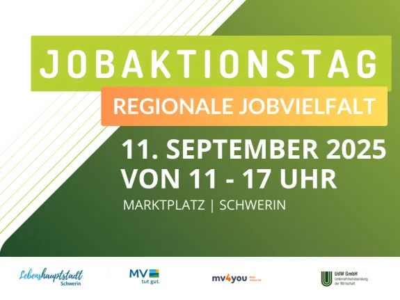 Anzeige zum Joabktionstag mit Angaben zu Datum, Uhrzeit, Ort