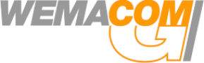 Grau-Oranges WEMACOM Logo