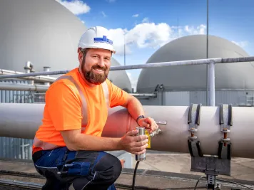 Die Biogasanlage der Stadtwerke Schwerin.