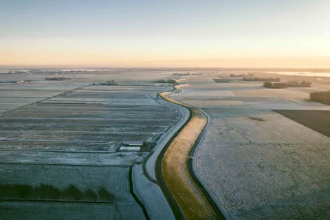 Landschaft in der Niederlande