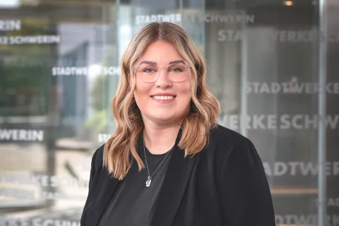 Stadtwerkemitarbeiterin Franziska Schumacher im Portrait