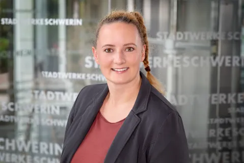 Stadtwerkemitarbeiterin Tina Hilgenböker im Portrait