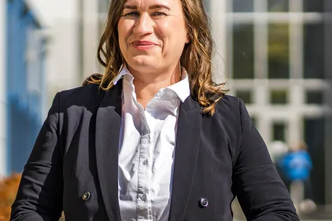 Stadtwerkemitarbeiterin Emely Harsdorf im Portrait