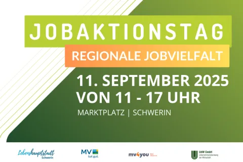 Anzeige zum Joabktionstag mit Angaben zu Datum, Uhrzeit, Ort.