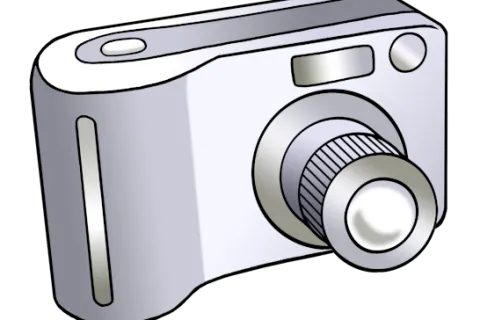 Eine Kamera zum Fotografieren. 
