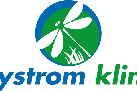 citystrom klima Logo in grün und blau.