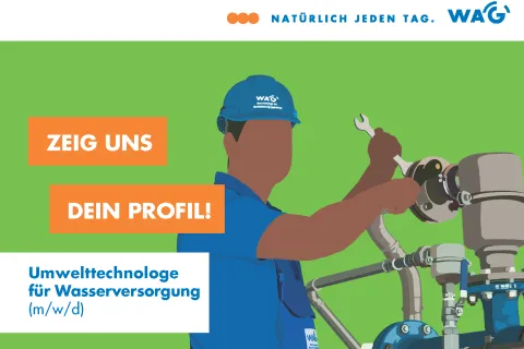 Postkarte Umwelttechnologe für Wasserversorgung (m/w/d)