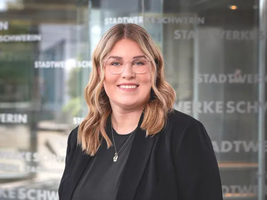 Stadtwerkemitarbeiterin Franziska Schumacher im Portrait