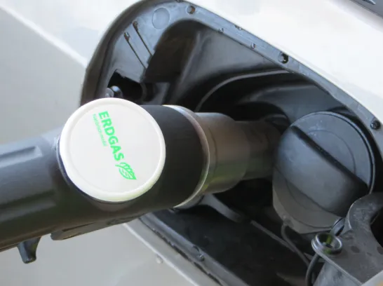 Ein Erdgas-Zapfhahn.