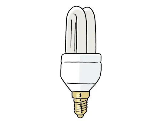 Eine Energiesparlampe