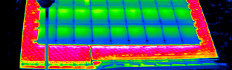 Thermografiebild Photovoltaik-Anlage, Copyright: SWS
