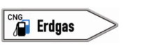 Straßenschild Erdgas, Copyright: SWS