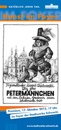 Petermännchen vor dem Schweriner Schloss, Copyright: SWS