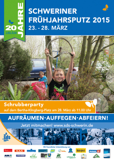 Plakat zum Schweriner Frühjahrsputz 2015, Copyright: SDS/mmde